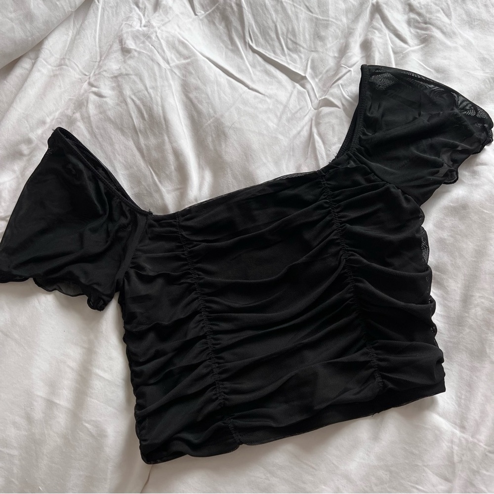 NWT H&M Ruched Crop Top